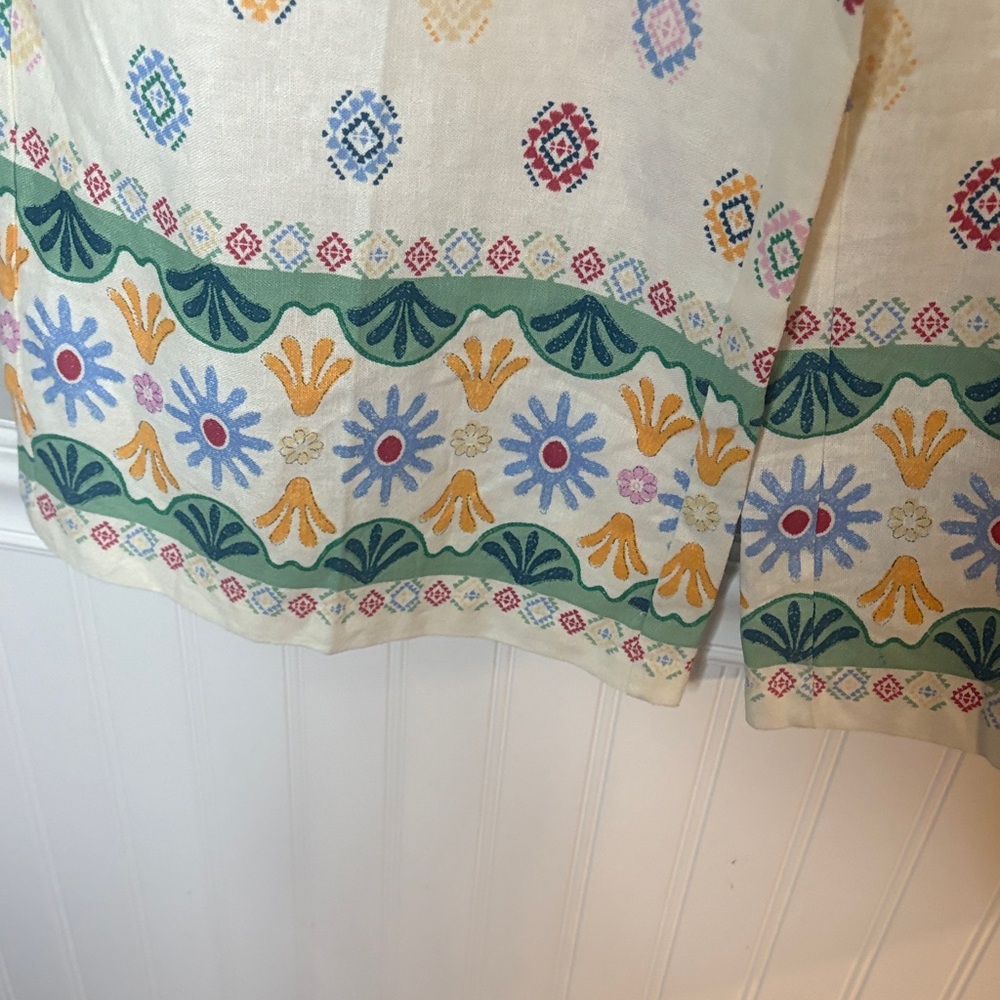 Colorful Patterned Wide Leg Pants - Picture 4 of 8